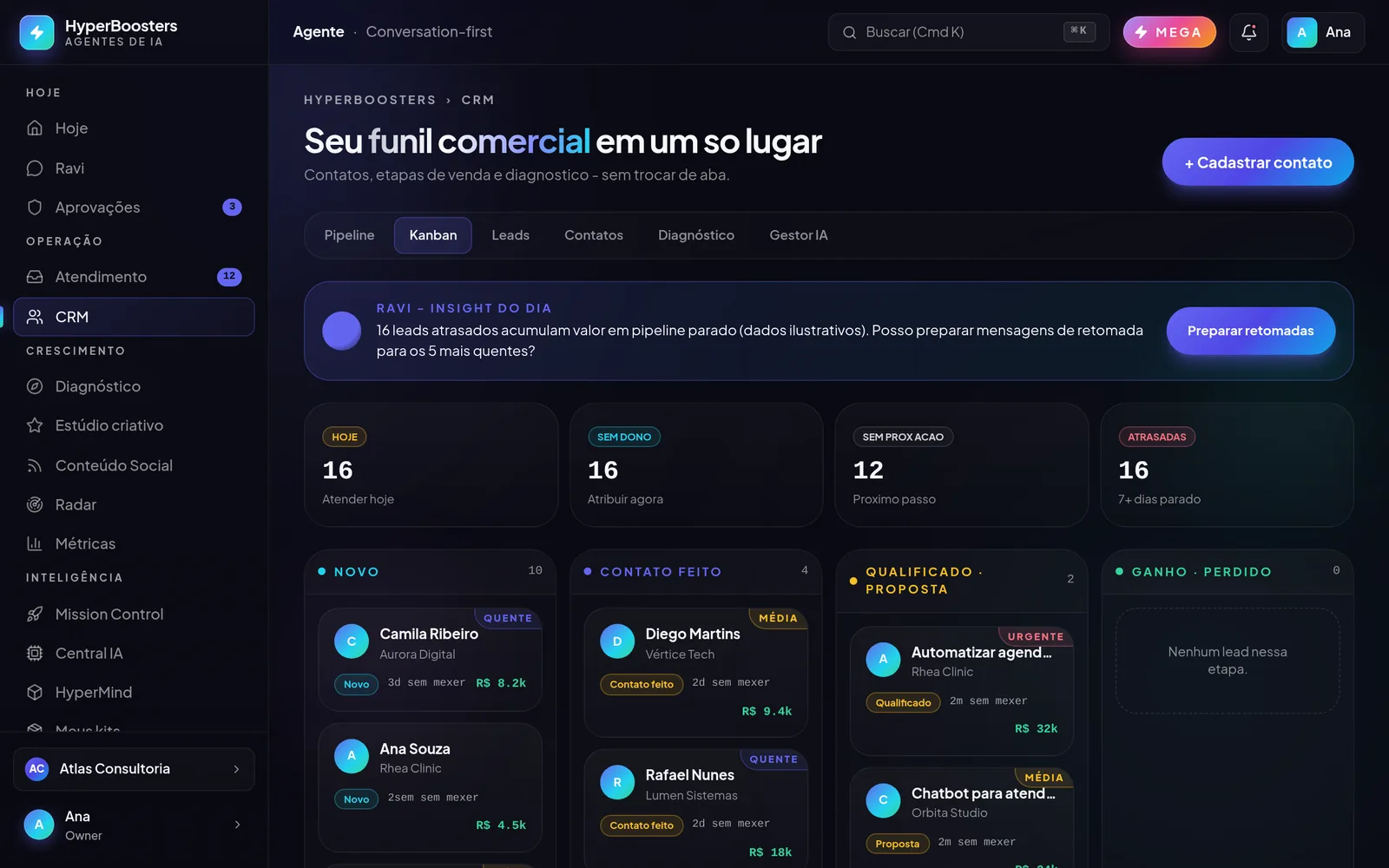 CRM que se atualiza sozinho